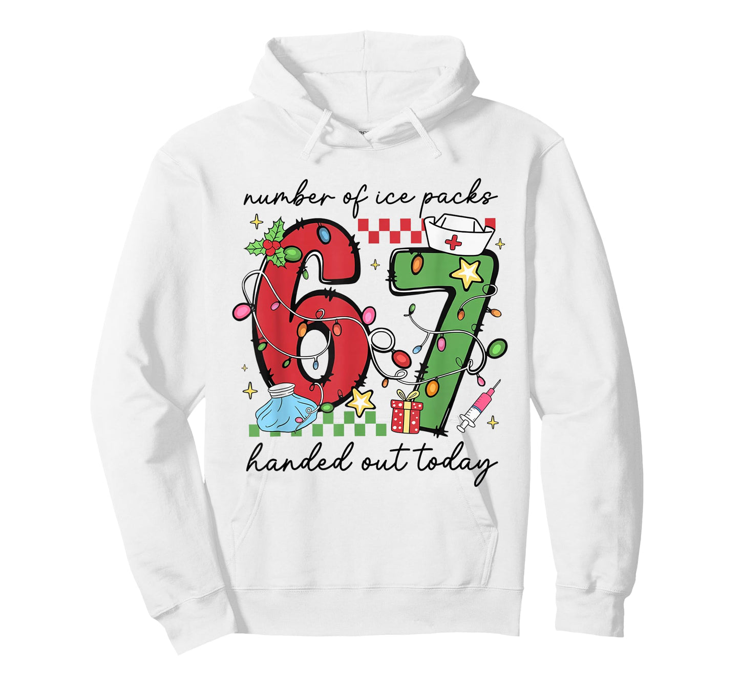 Funny 67 School Nurse Christmas Six Seven School Nursing T-Shirt