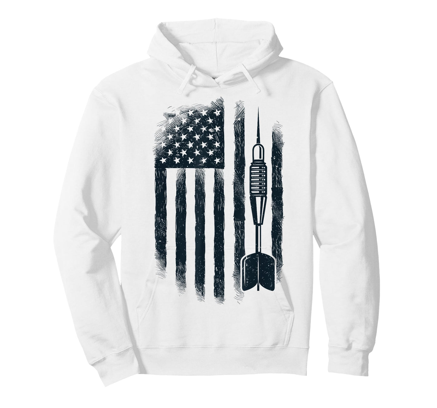 American Flag Darts Player Vintage USA Dart 4th of July Gift T-Shirt