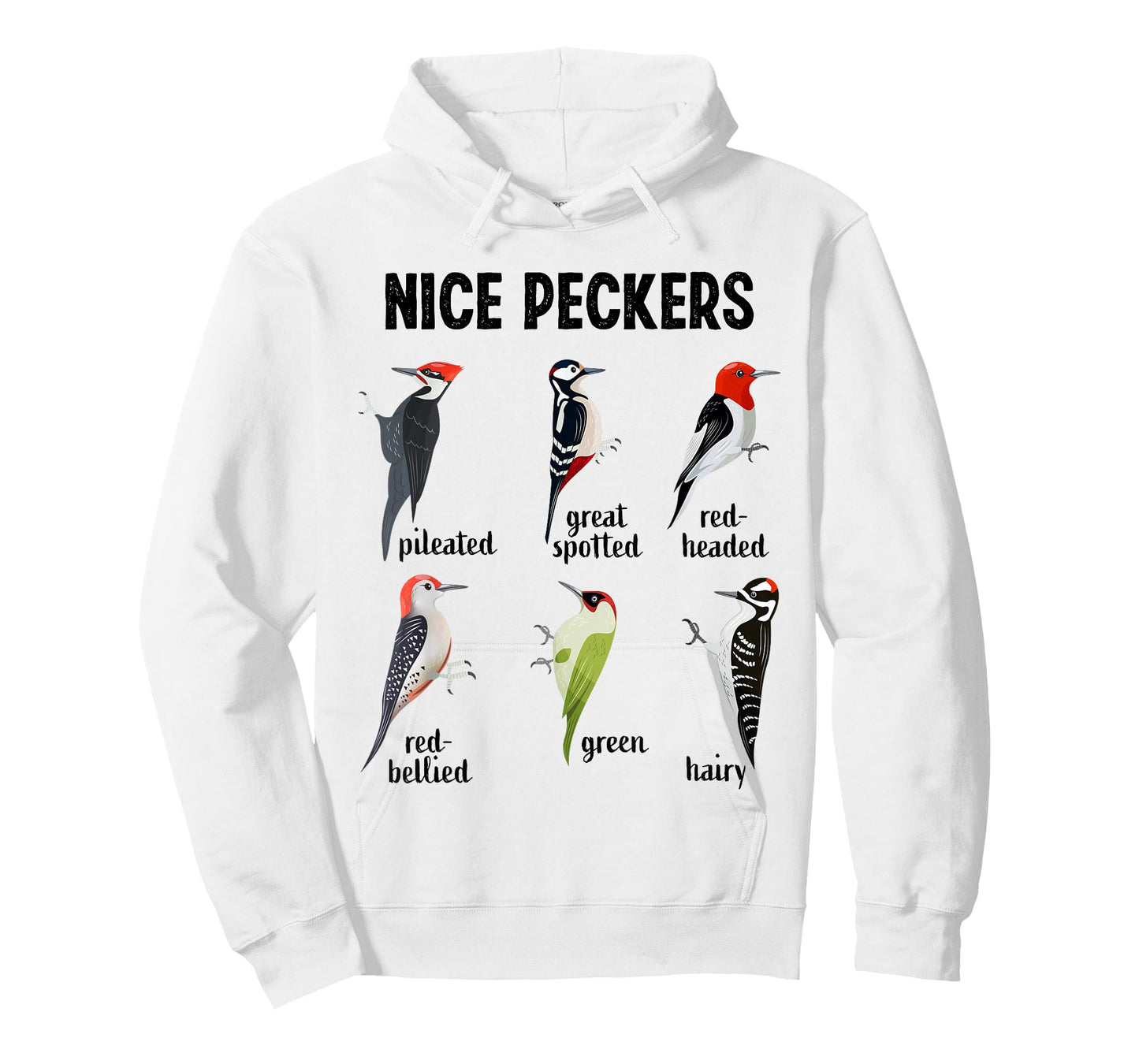 Funny Woodpecker Nice Peckers Bird Watching T-Shirt