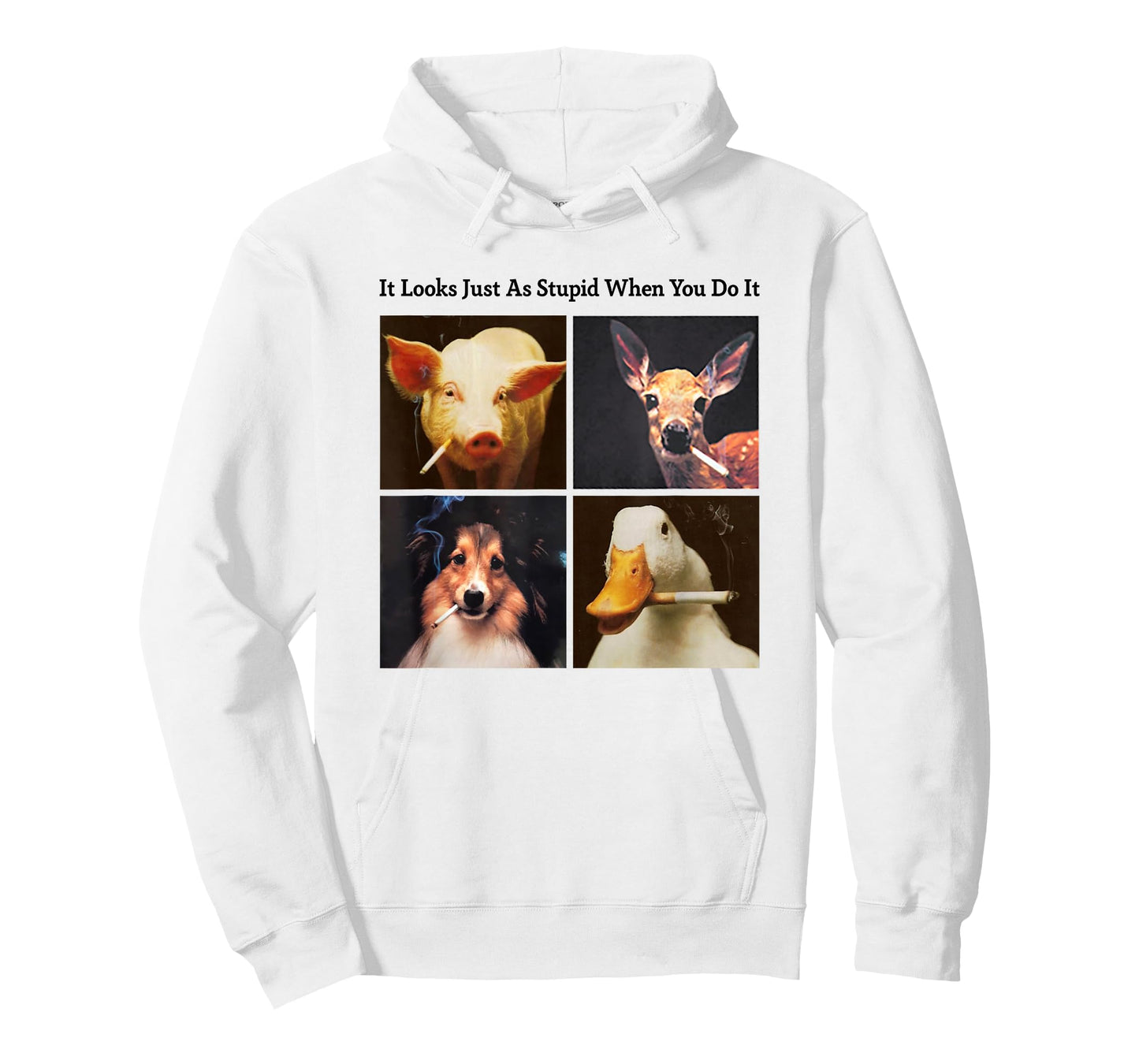 Anti Smoking Animals It Looks Just As Stupid When You Do It T-Shirt