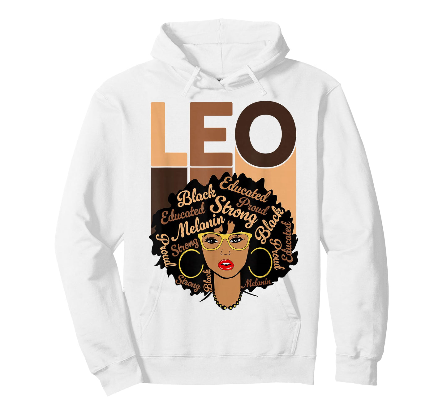 Leo Queen Melanin Woman Afro Black Girl Zodiac Sign T-Shirt