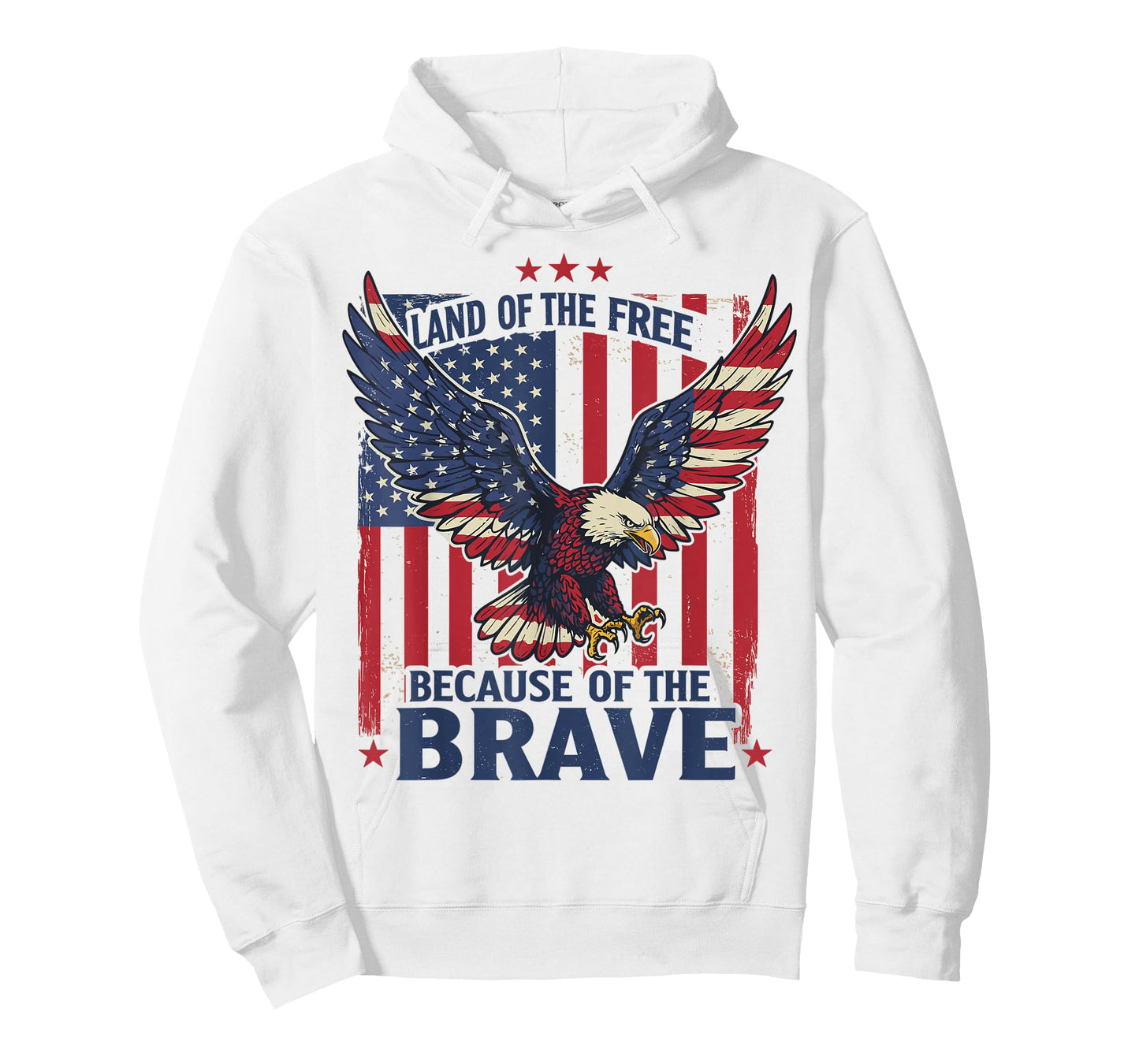 America Eagle Land of the Free Because of the Brave T-Shirt