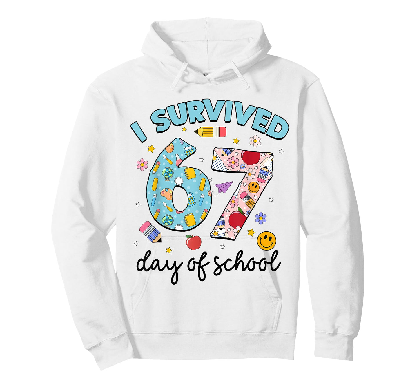 I Survived 67 Days of School Funny Meme Teacher Student T-Shirt