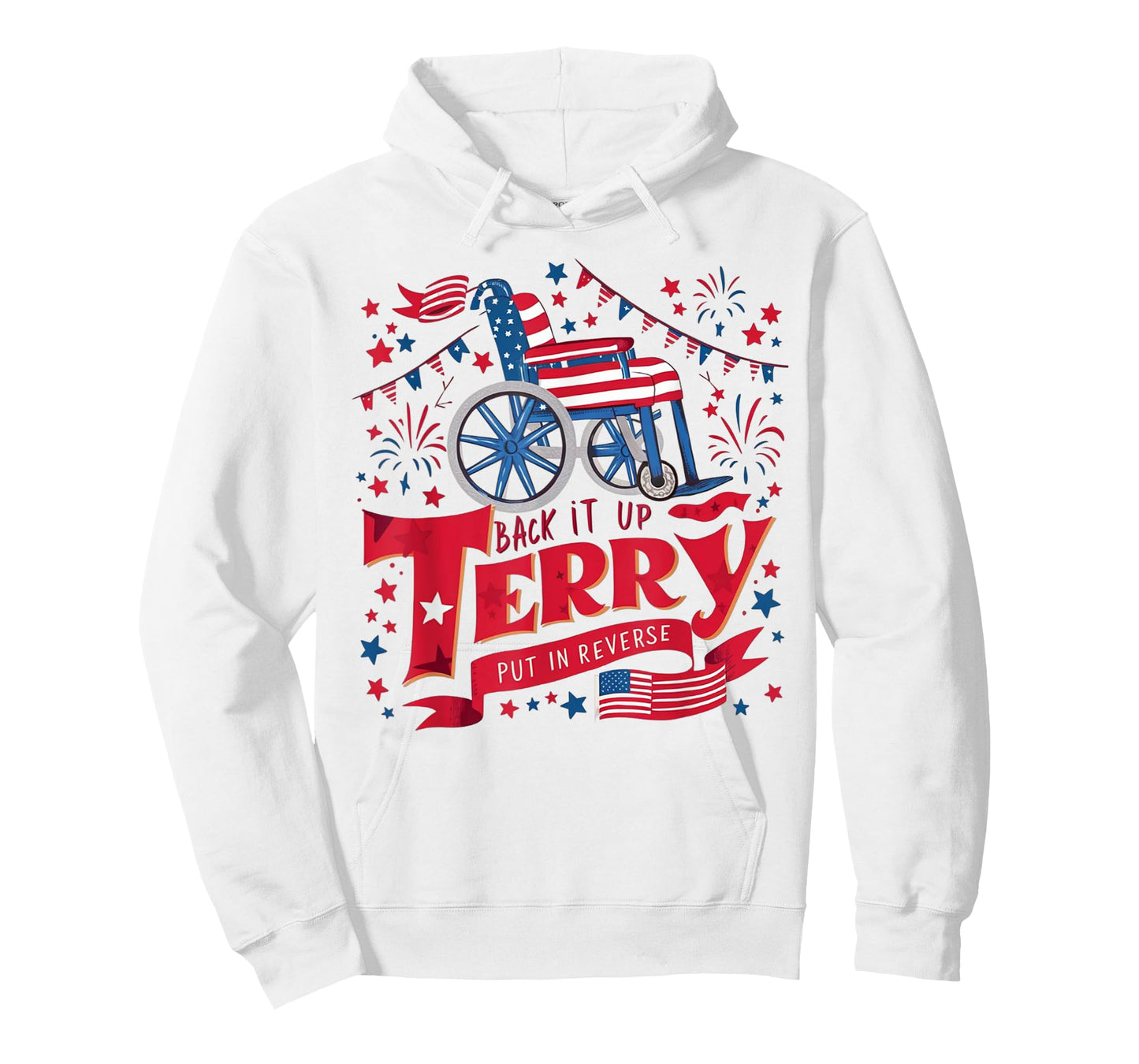 Funny 4th July Tees Mens Womens Back it up terry 4th of July T-Shirt