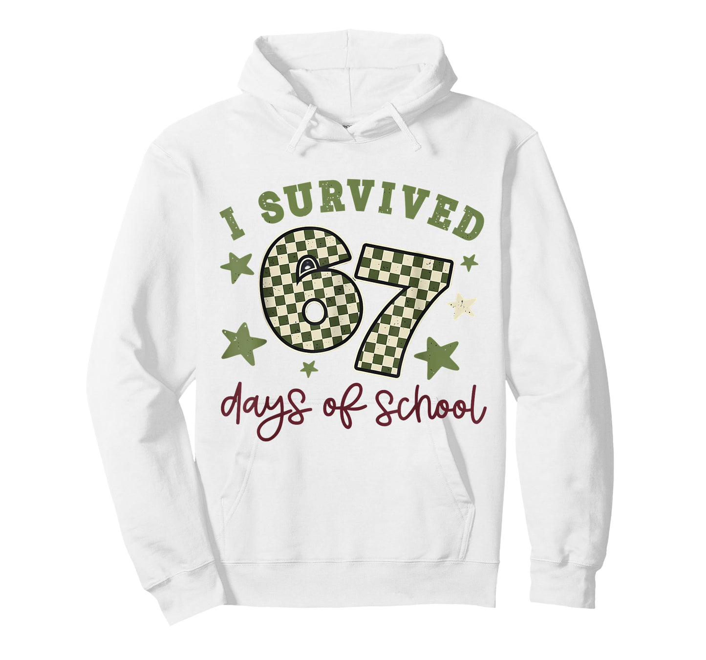 I Survived 67 Days of School Teachers Students Six Seven 90s T-Shirt