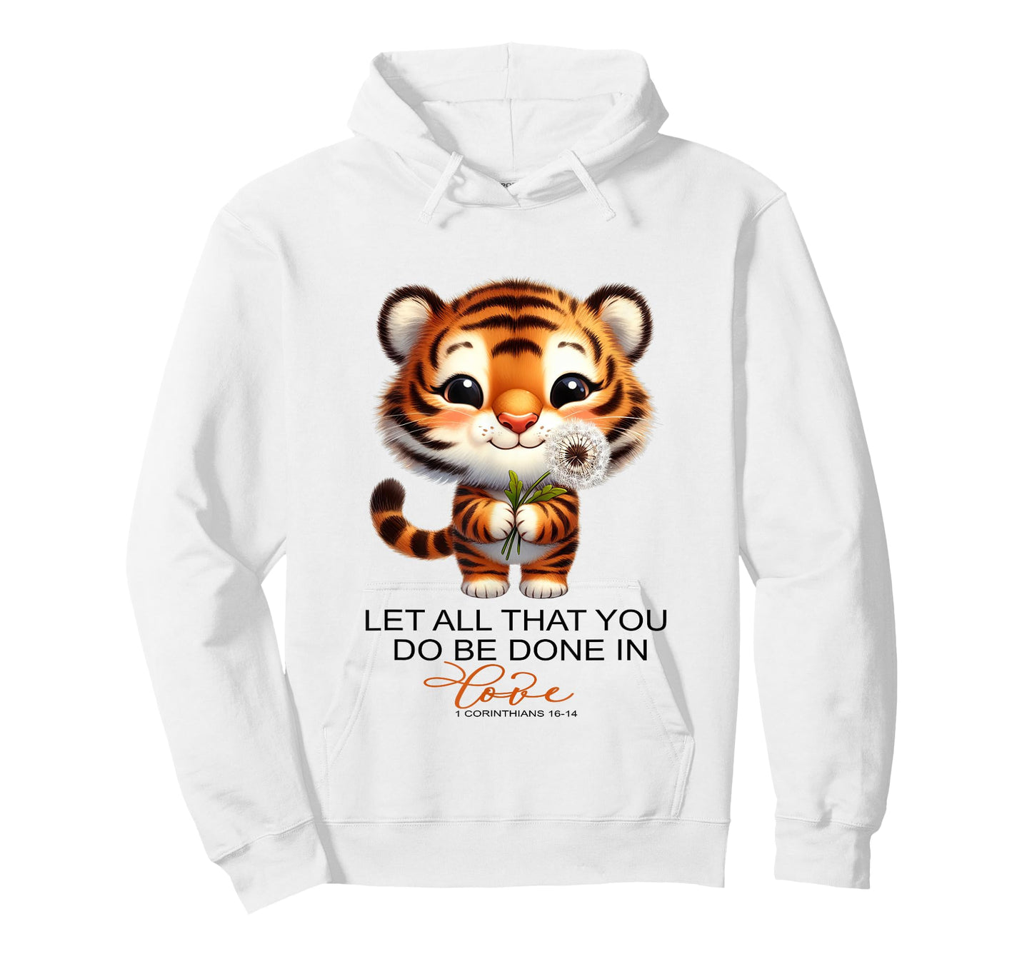 Christian Let All That You Do Be Done In Love Cute Tiger T-Shirt