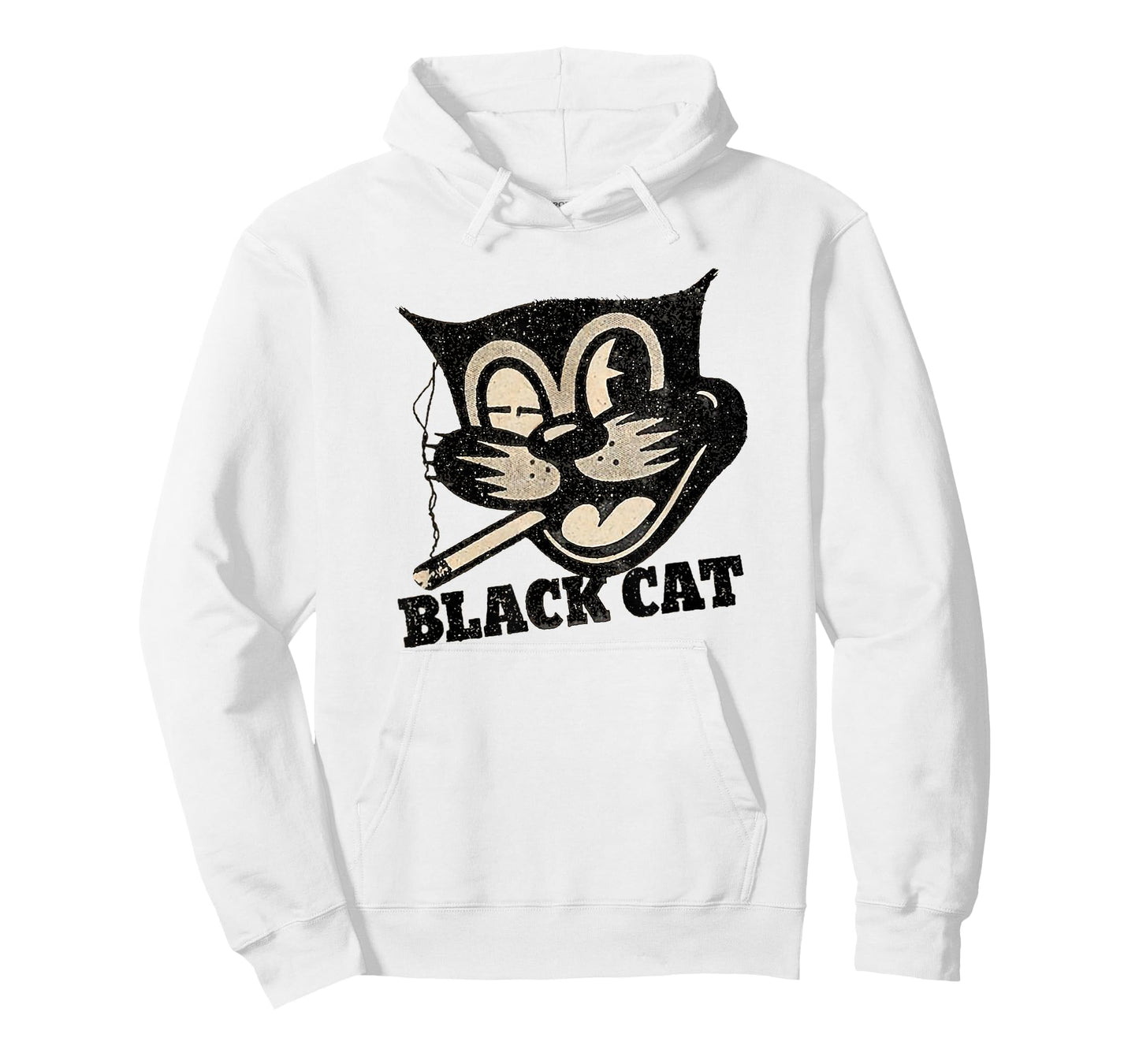 Vintage Retro Black Cat Smoking Halloween Gift T-Shirt