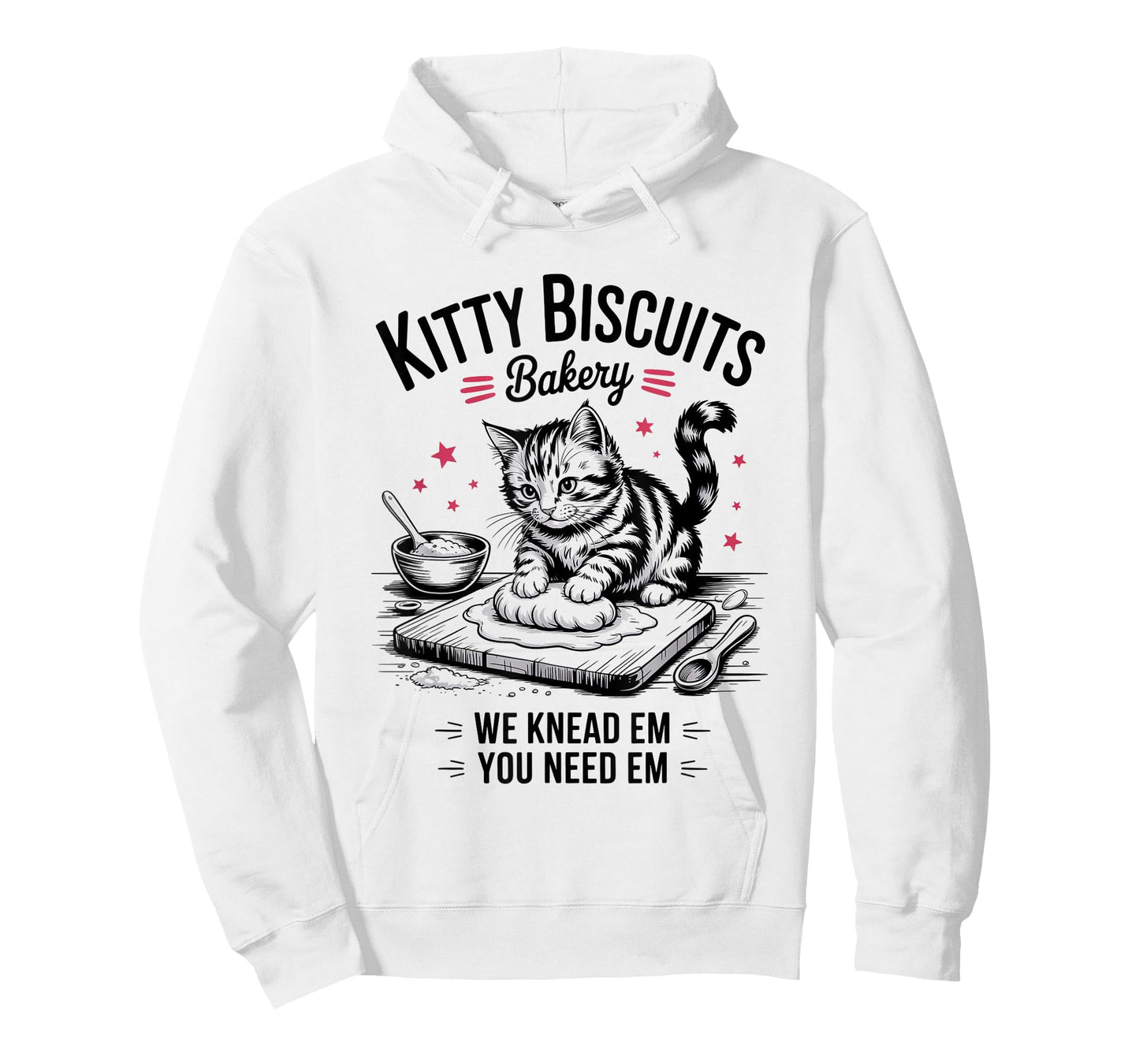 Cute Kitty Biscuits Bakery Funny Cat Lovers Baking Humor T-Shirt