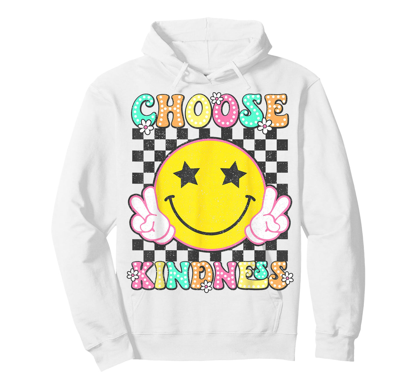 Choose Kindness Retro Groovy Be Kind Inspirational Kids T-Shirt