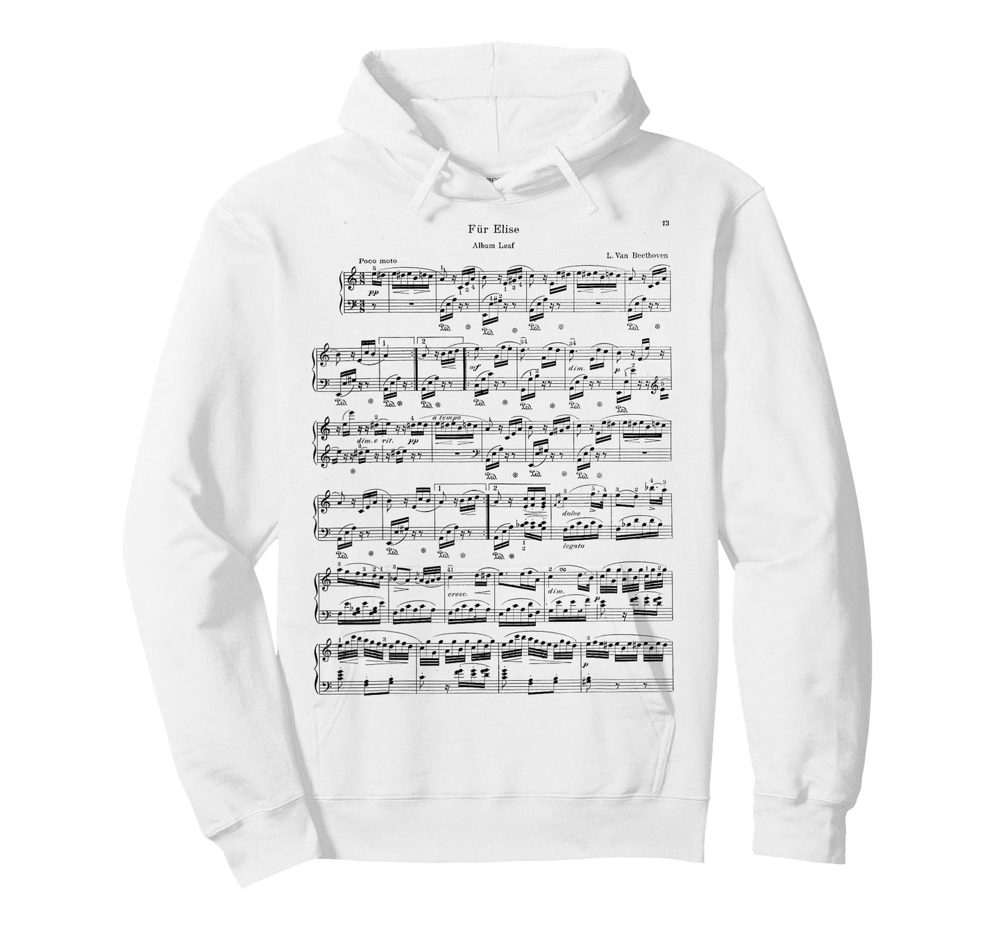 Fur Elise Beethoven Piano Sheet Music Vintage T-Shirt