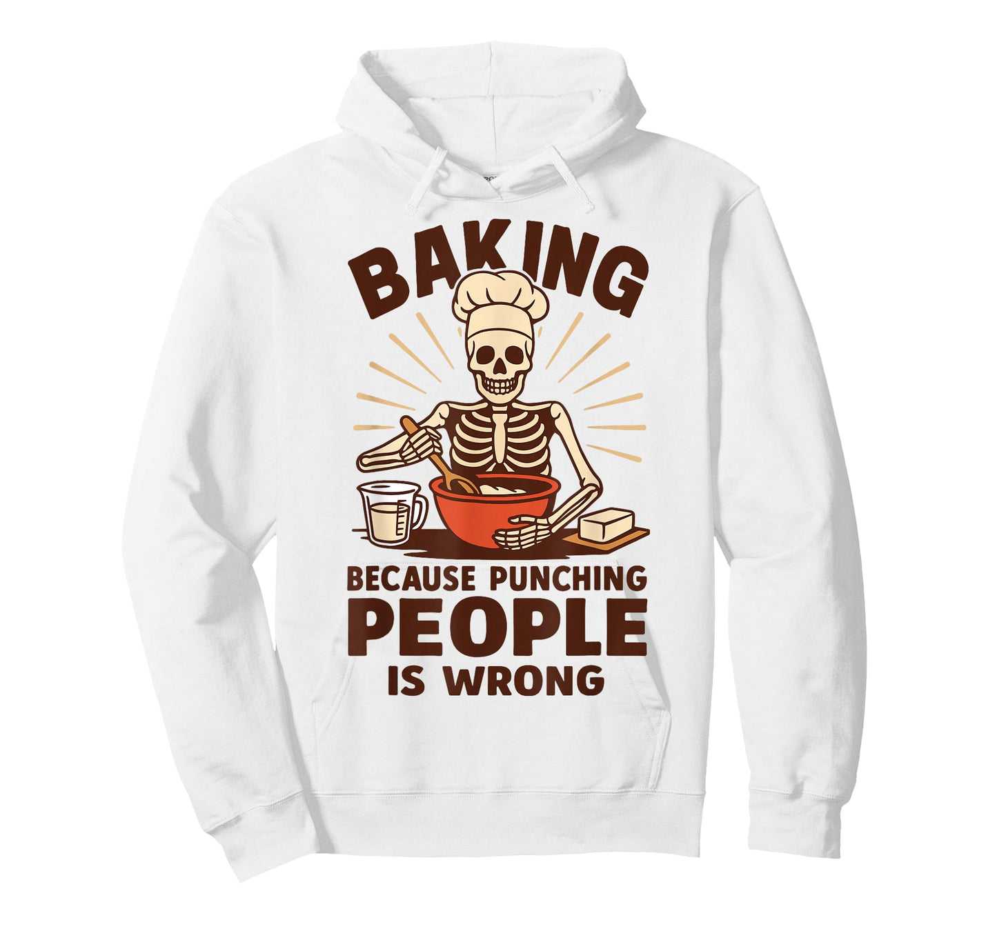 Baking Because Punching People Is Wrong T-Shirt
