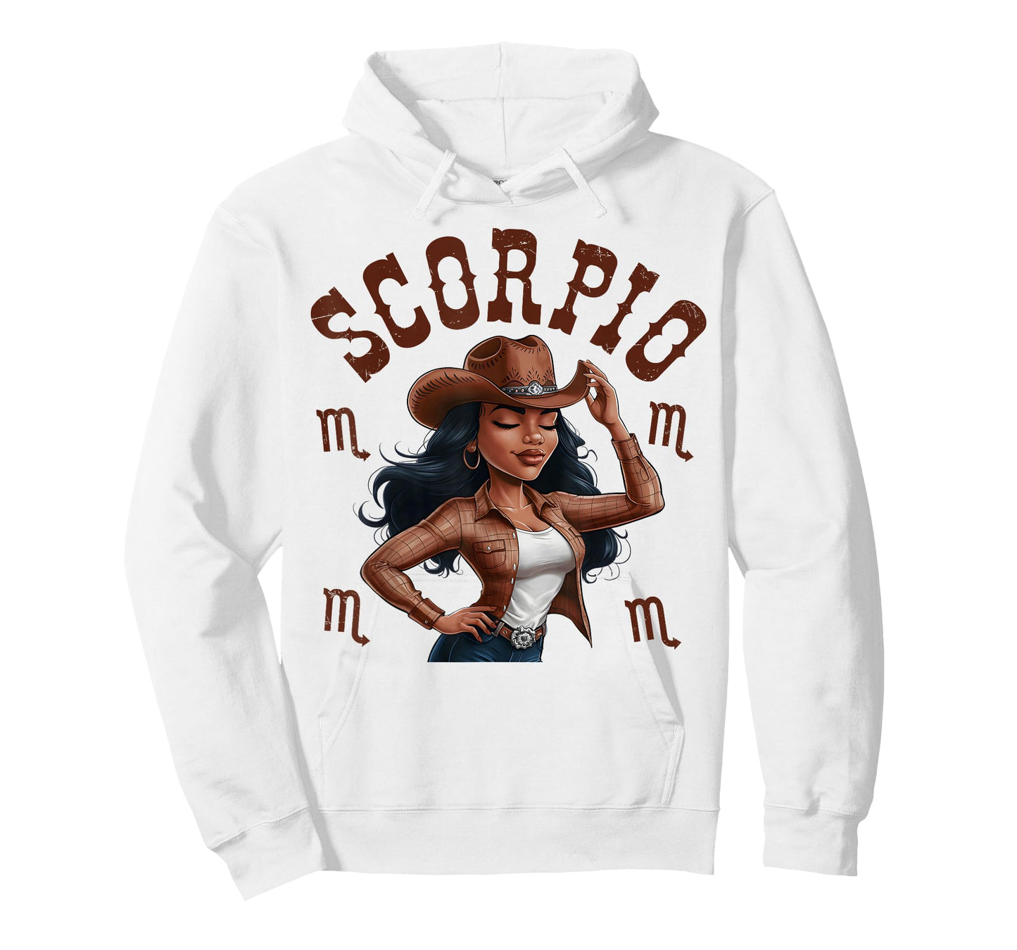 Scorpio Western Black Cowgirl African American Women T-Shirt