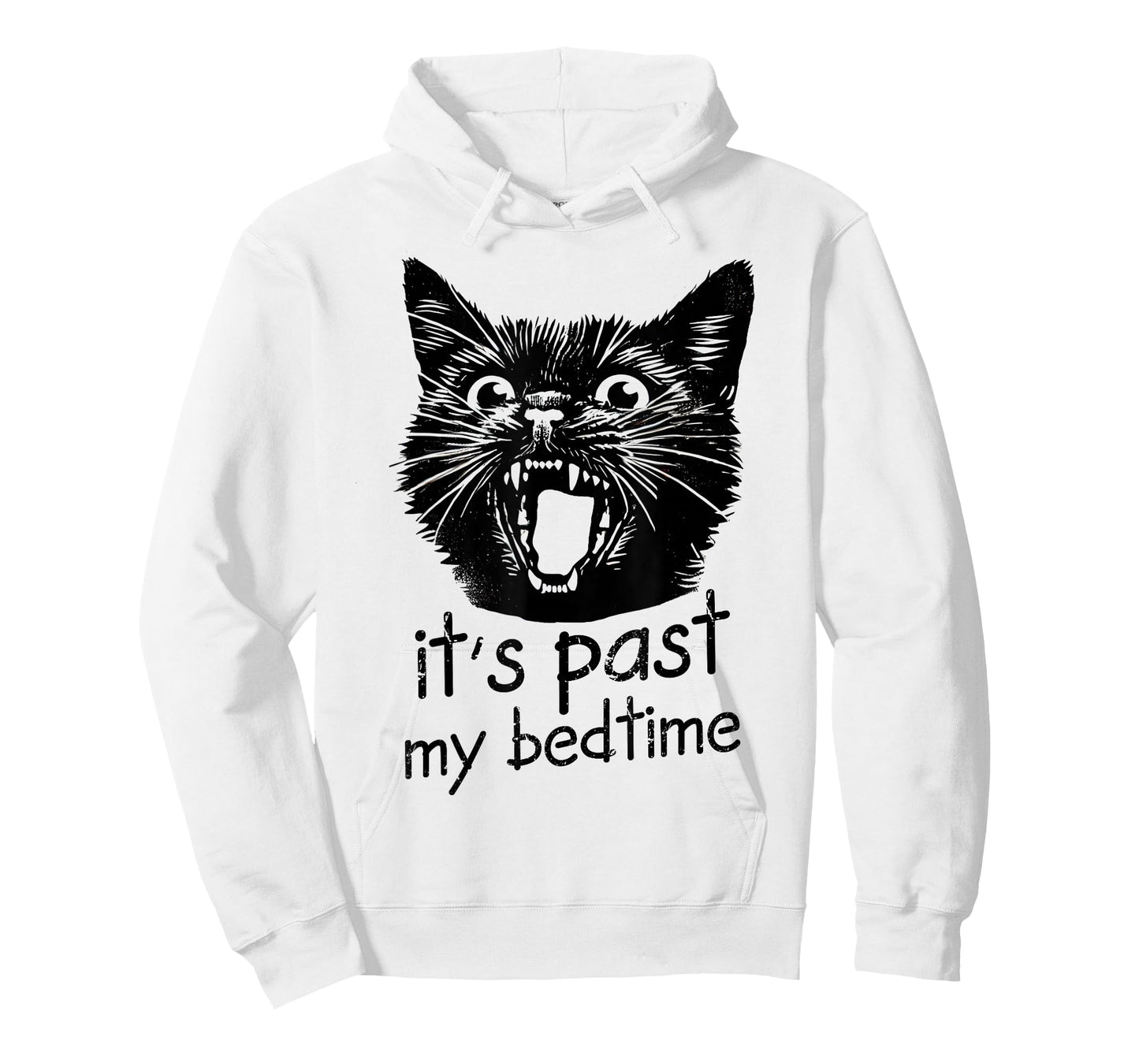 It's Past My Bedtime Funny Cat Meme Sleepy Tired Ironic Joke T-Shirt