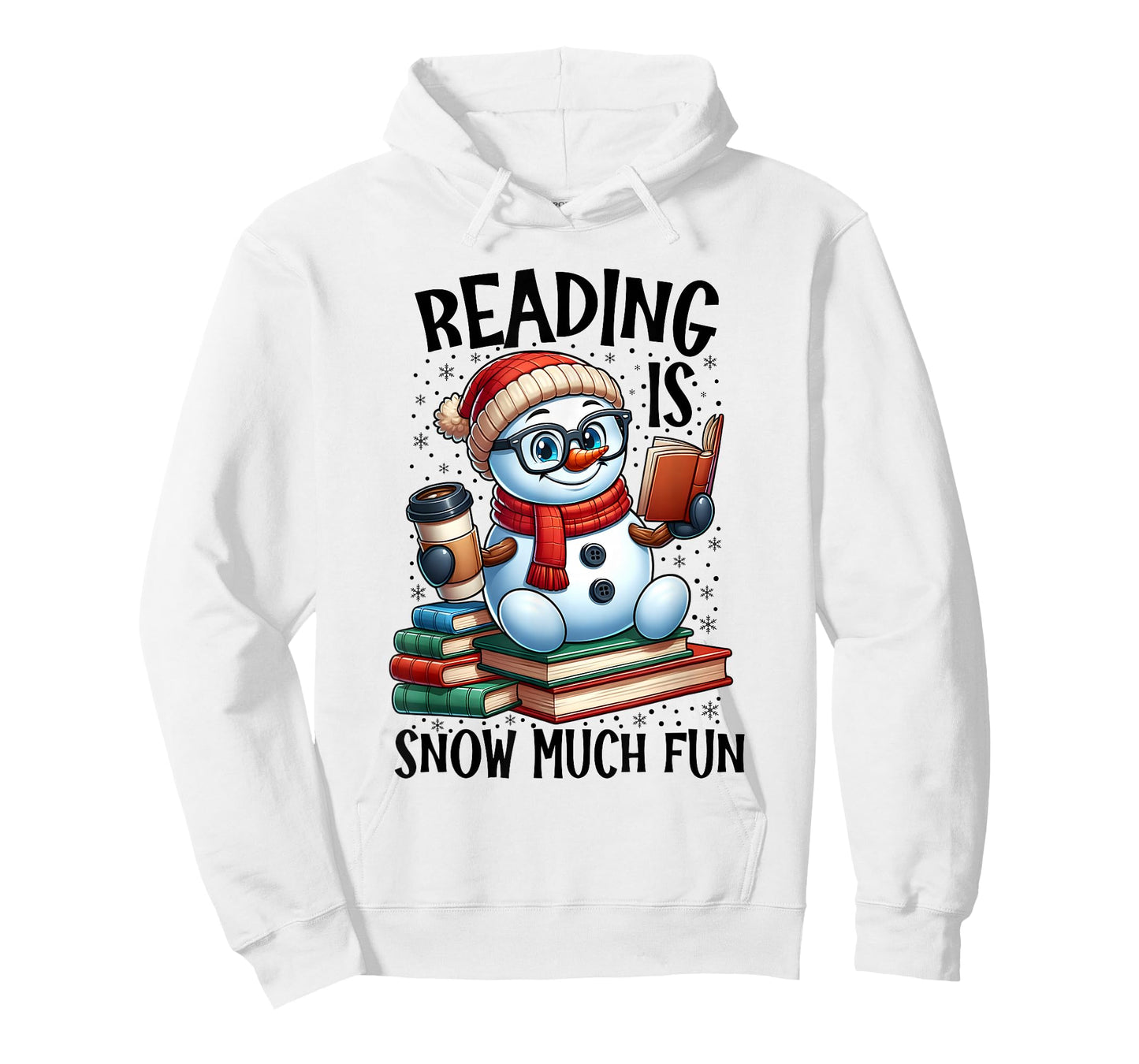 Reading is Snow Much Fun Christmas Bookworm Snowman Reading T-Shirt
