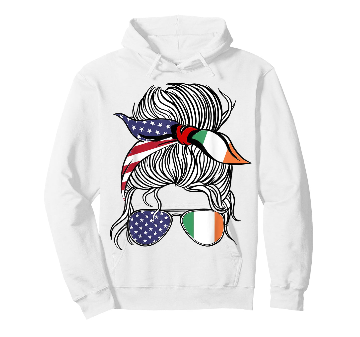 American Irish Patriot Flag Women Girl Ireland Grown T-Shirt