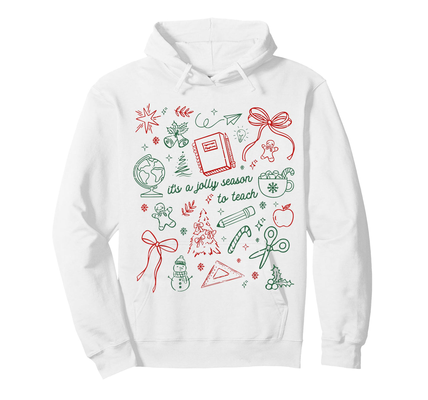 Funny Teacher Christmas Holiday Its' A Jolly Season to Teach T-Shirt