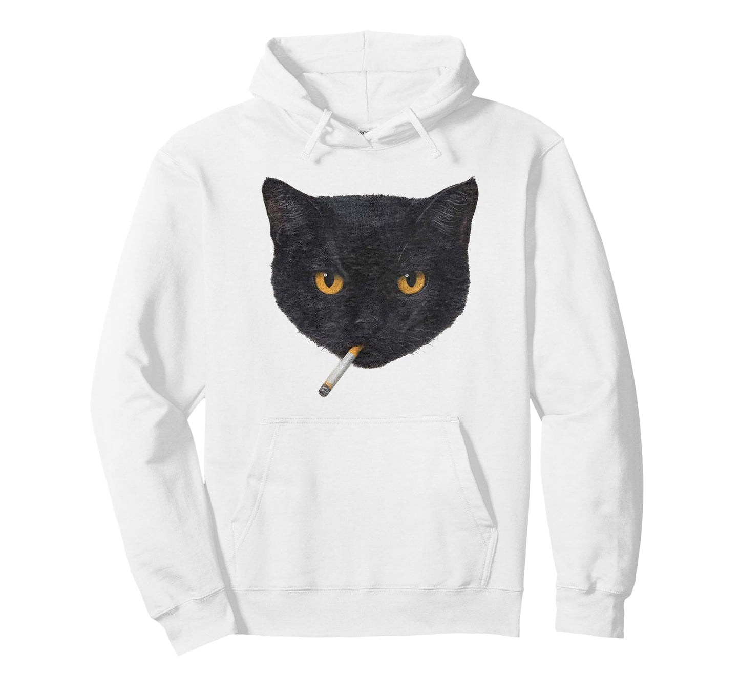 Smoking Cat Y2K Vintage Black Cat Retro 90s Grunge T-Shirt