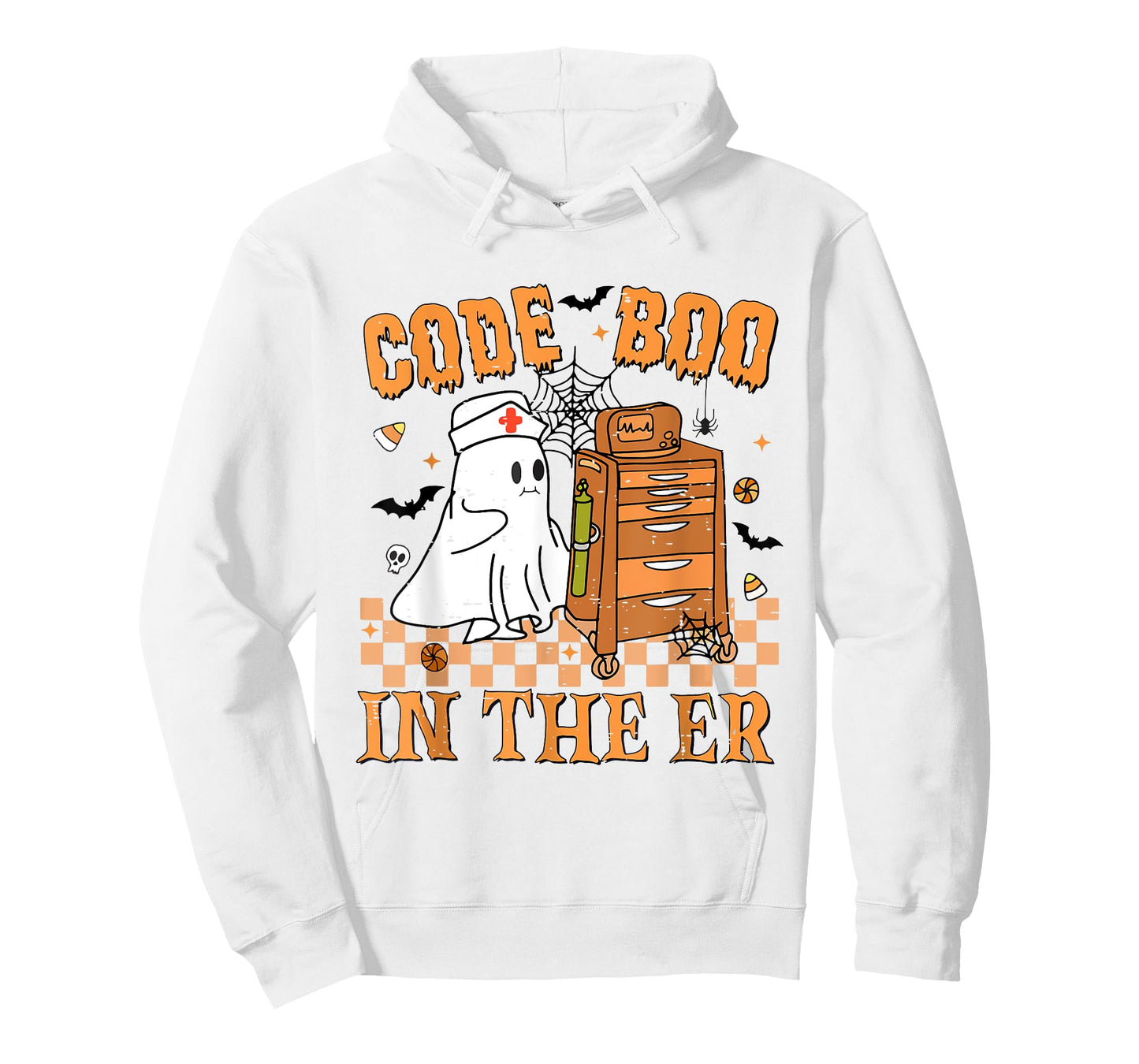 Cute Emergency Department Code Boo In The Er Nurse Halloween T-Shirt
