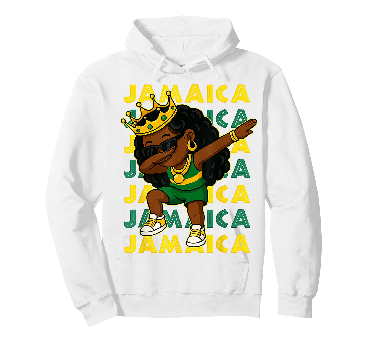 Proud Jamaican Afro Queen Black Girl Roots Dab Swag T-Shirt