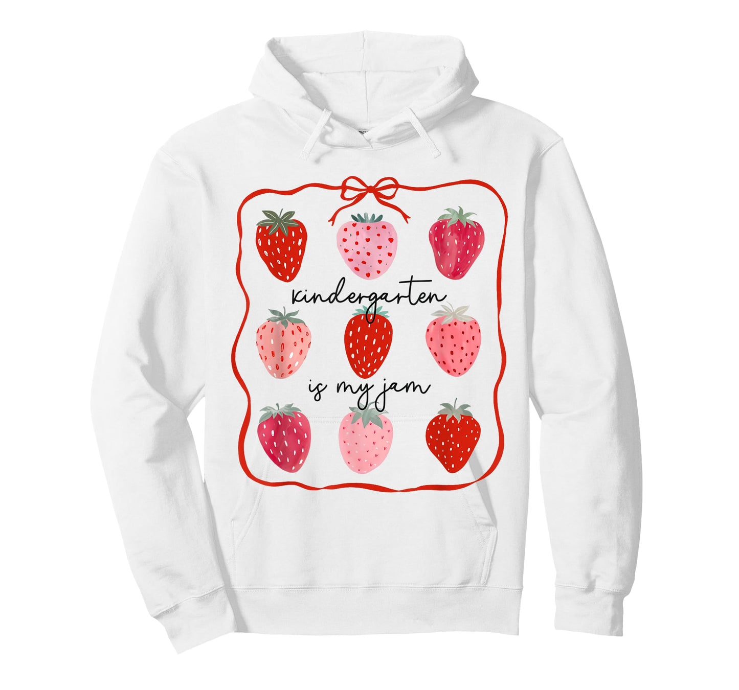 Women Kindergarten is My Jam Strawberry First Day of School T-Shirt