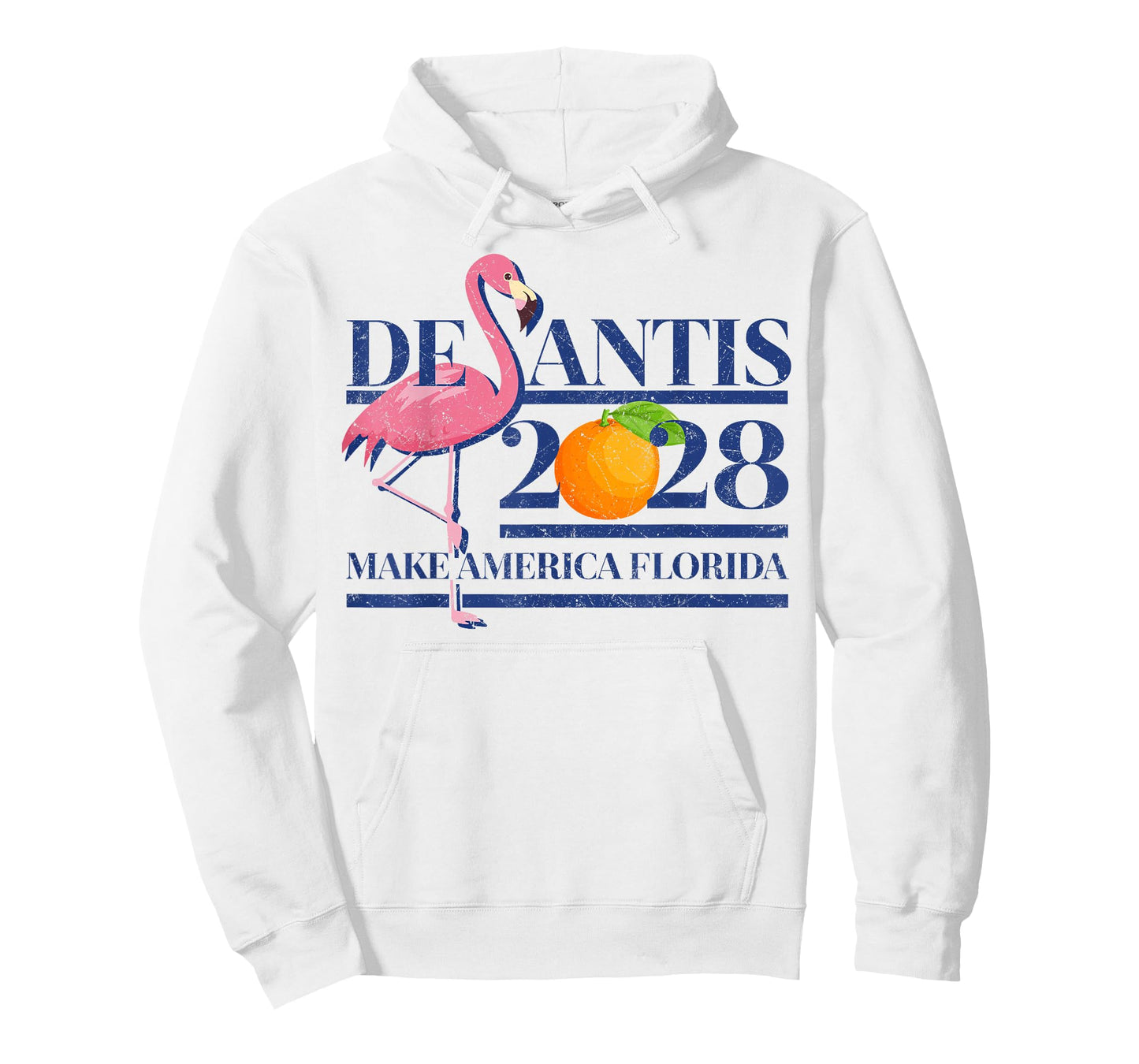 Desantis 2028 President Take America Florida Flamingo Orange T-Shirt
