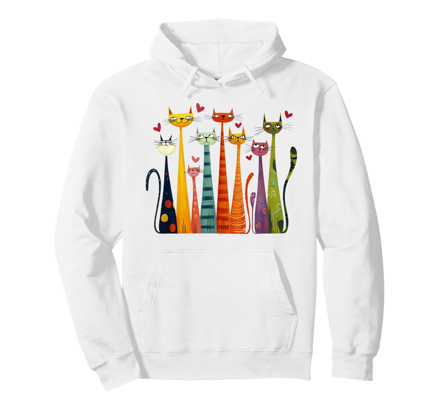 Cute Funny Cats Design T-Shirt