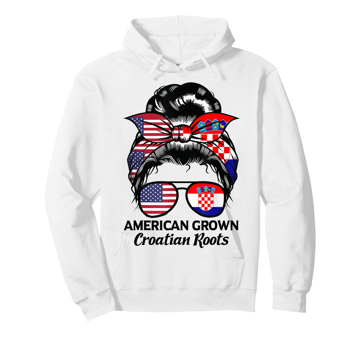 American Grown Croatian Roots Croatia T-Shirt
