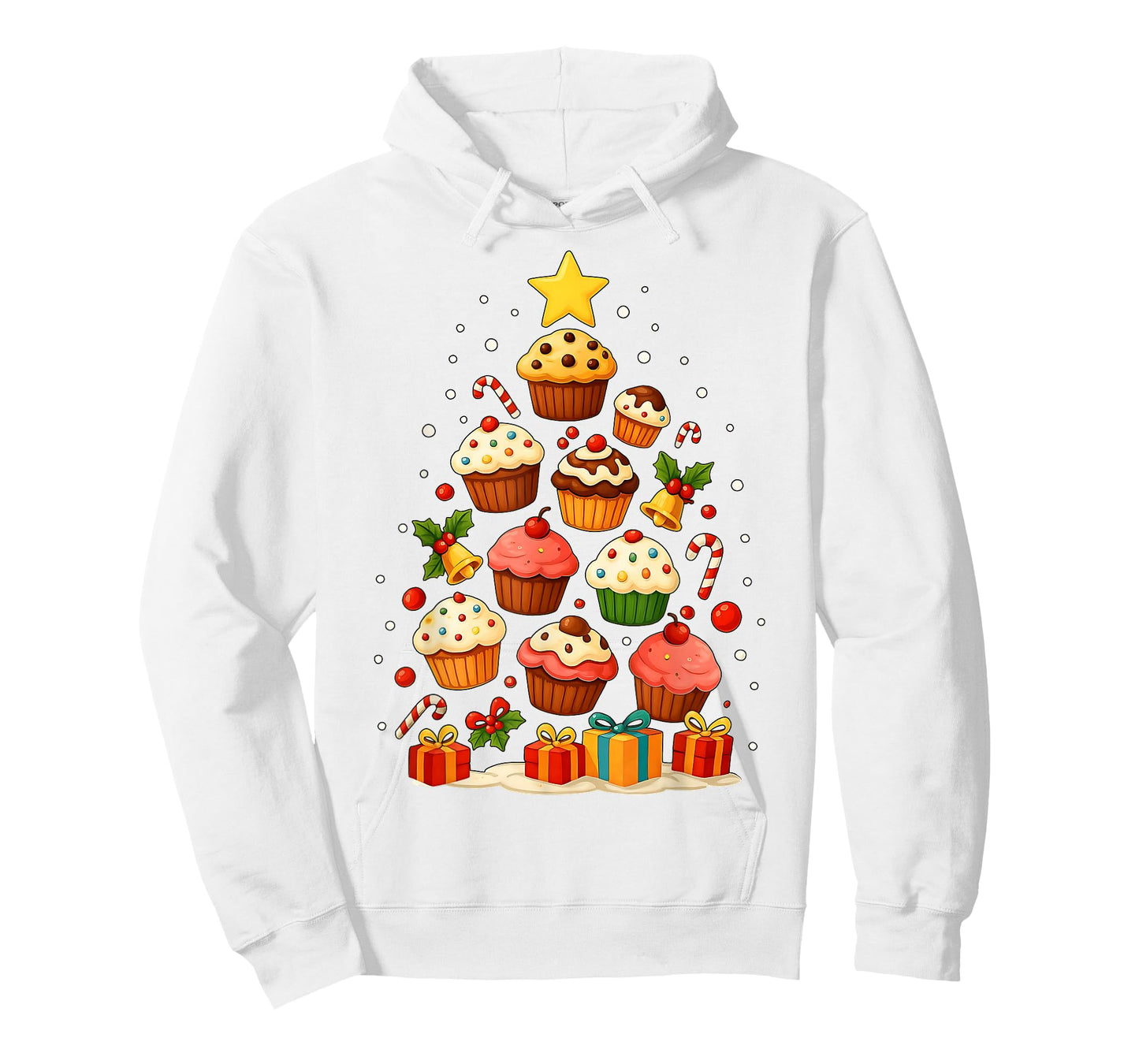 Cute Cupcake Baking Baker Christmas Tree Xmas T-Shirt