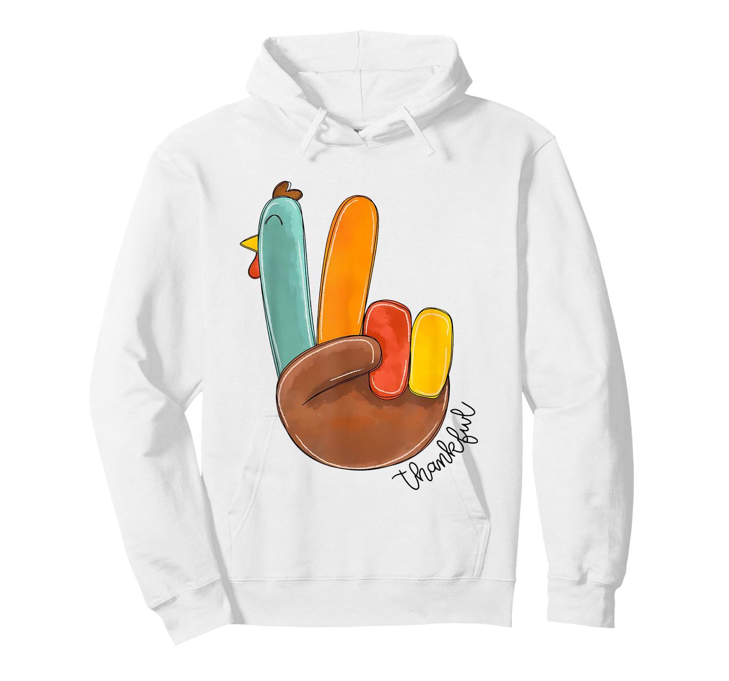 Cute Little Turkey Peace Tee Thanksgiving Kids T-Shirt