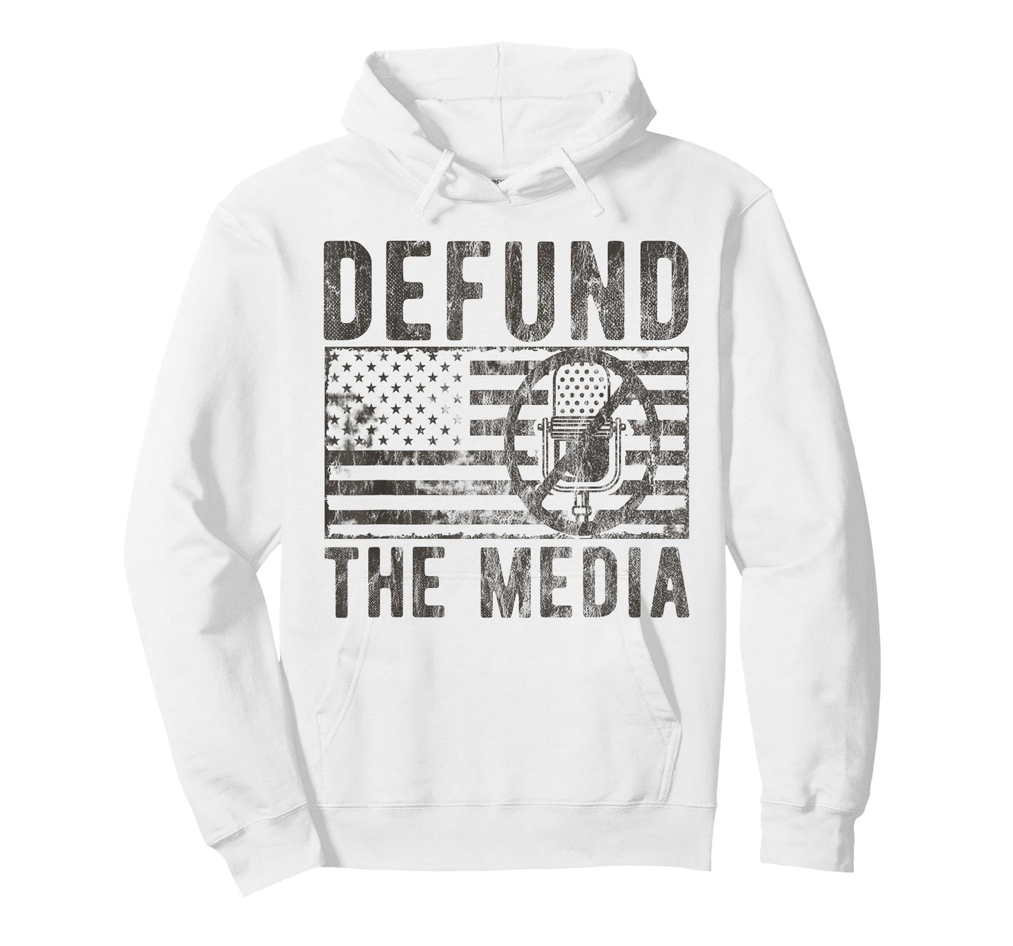 Anti Fake News Political Protest Distressed Defund The Media T-Shirt