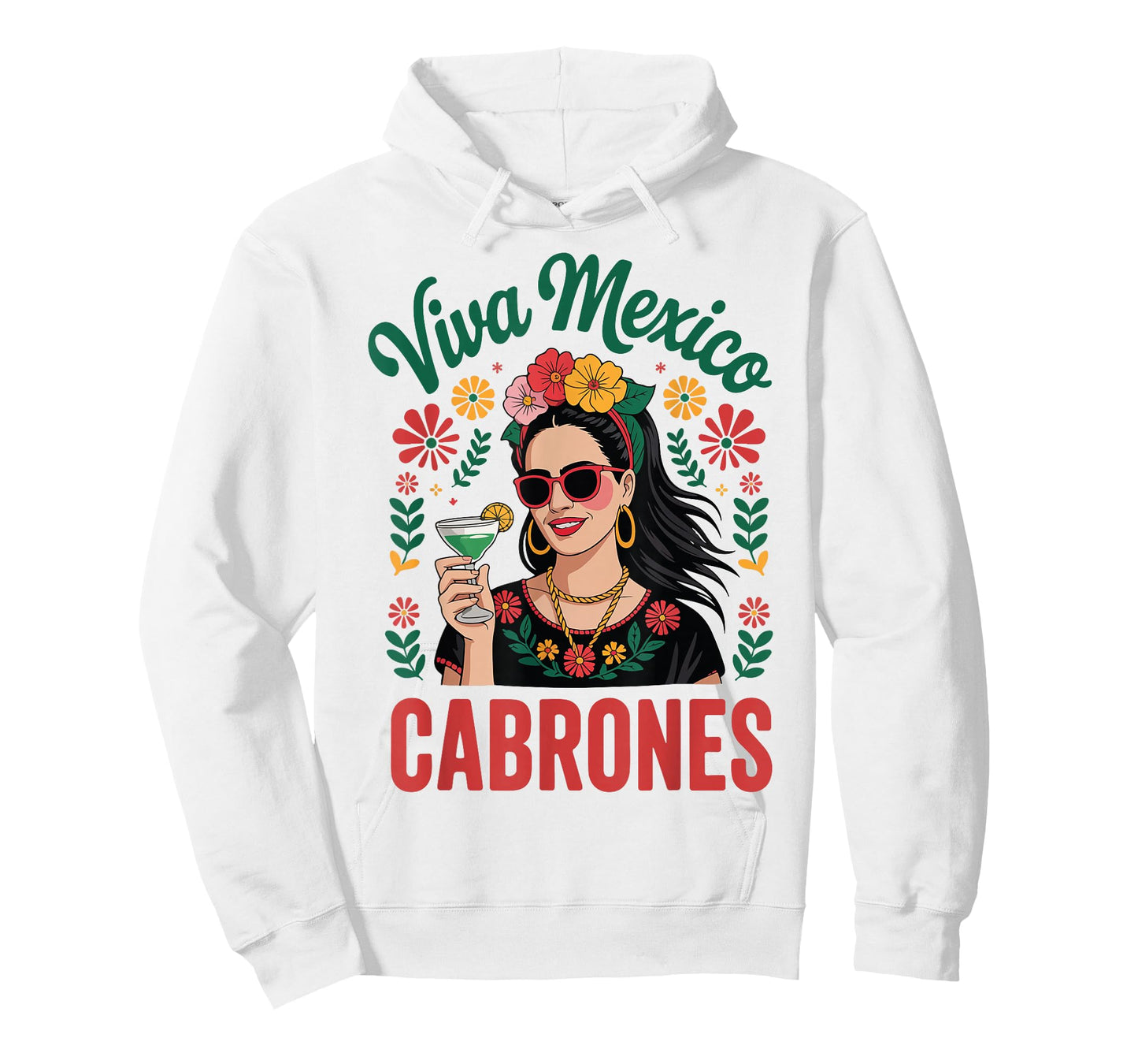 Viva Mexico Cabrones Women Mexican Flag Independence Day T-Shirt