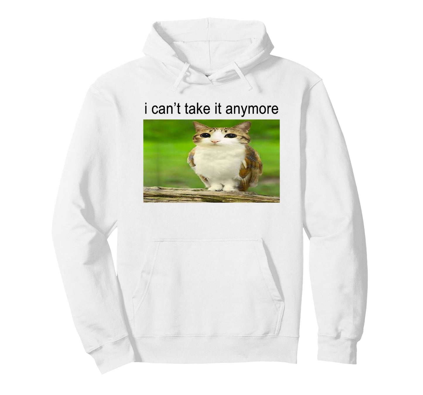 Silly Owl Cat Meme I Can't Take it Anymore T-Shirt