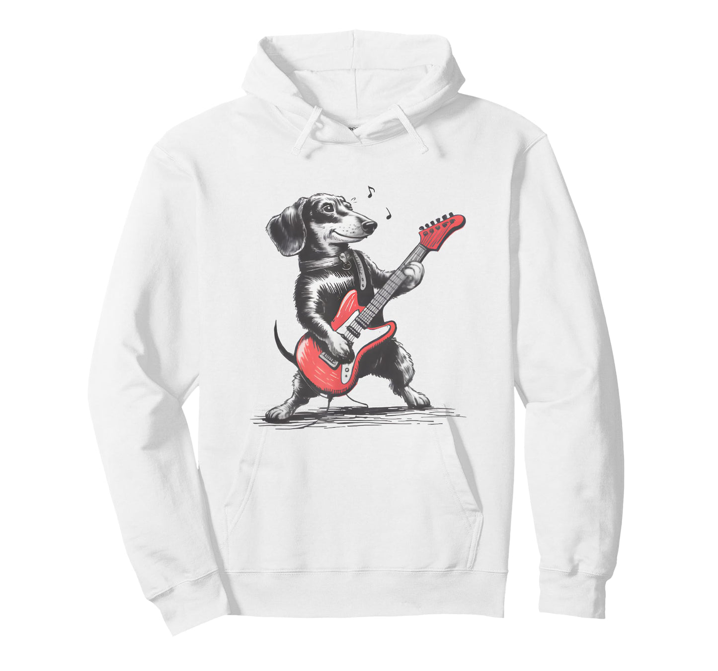vintage dachshund weenie playing guitar Shirt Funny Dog Love T-Shirt
