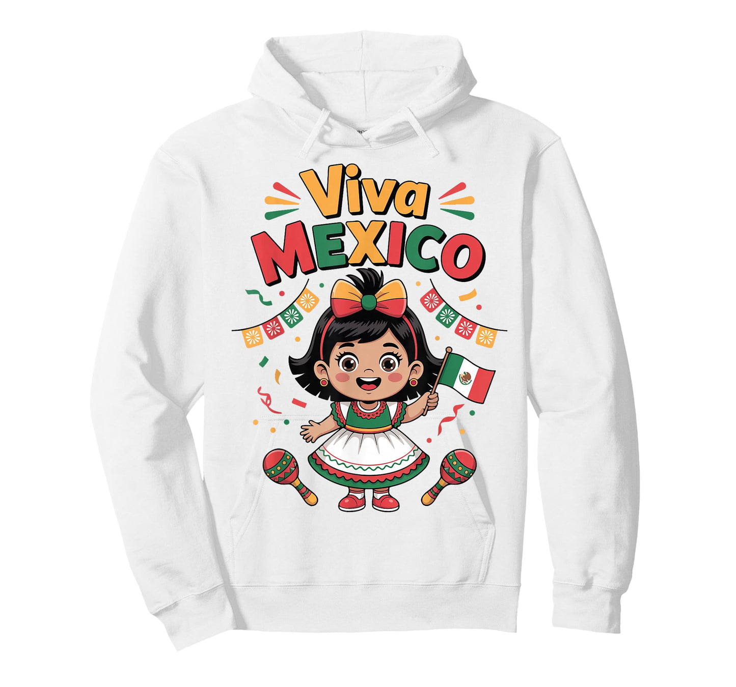 Mexican Girl Viva Mexico Shirt Mexican Flag Independence Day T-Shirt