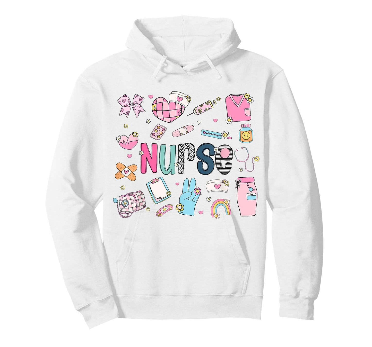 Cute Nurse Retro RN LPN Women Nurses School Life Work Scrub T-Shirt