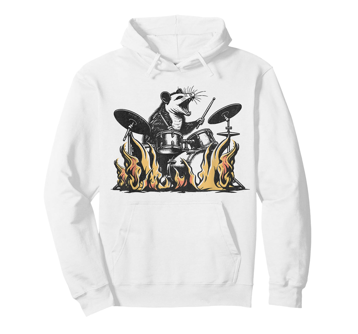 Possum Drumming Opossum Playing Drums - Drummer T-Shirt