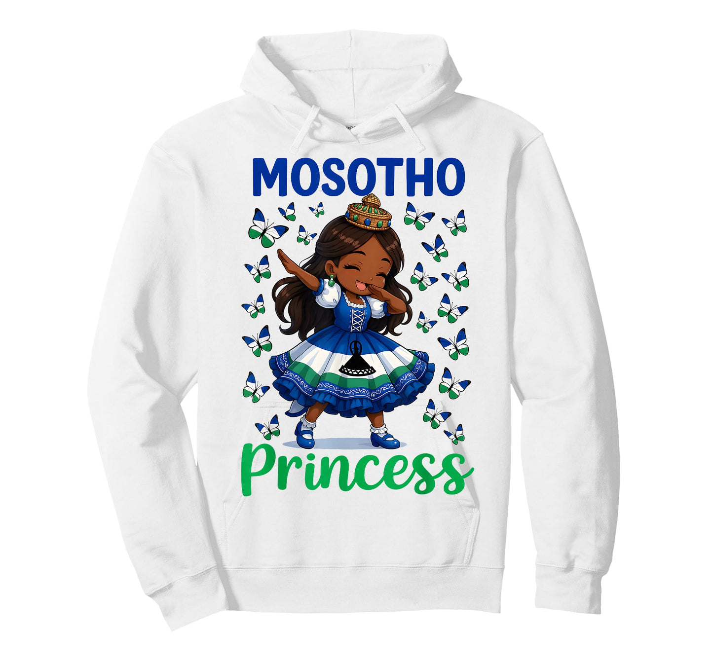 Mosotho Princess Dab Girl Lesotho Pride for Girls Kids T-Shirt