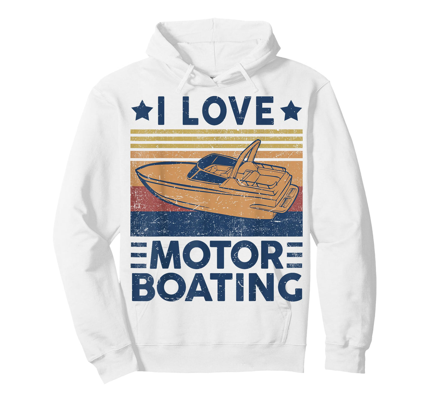 I Love Motor-Boating Motorboating Funny Boat Captain Dad T-Shirt