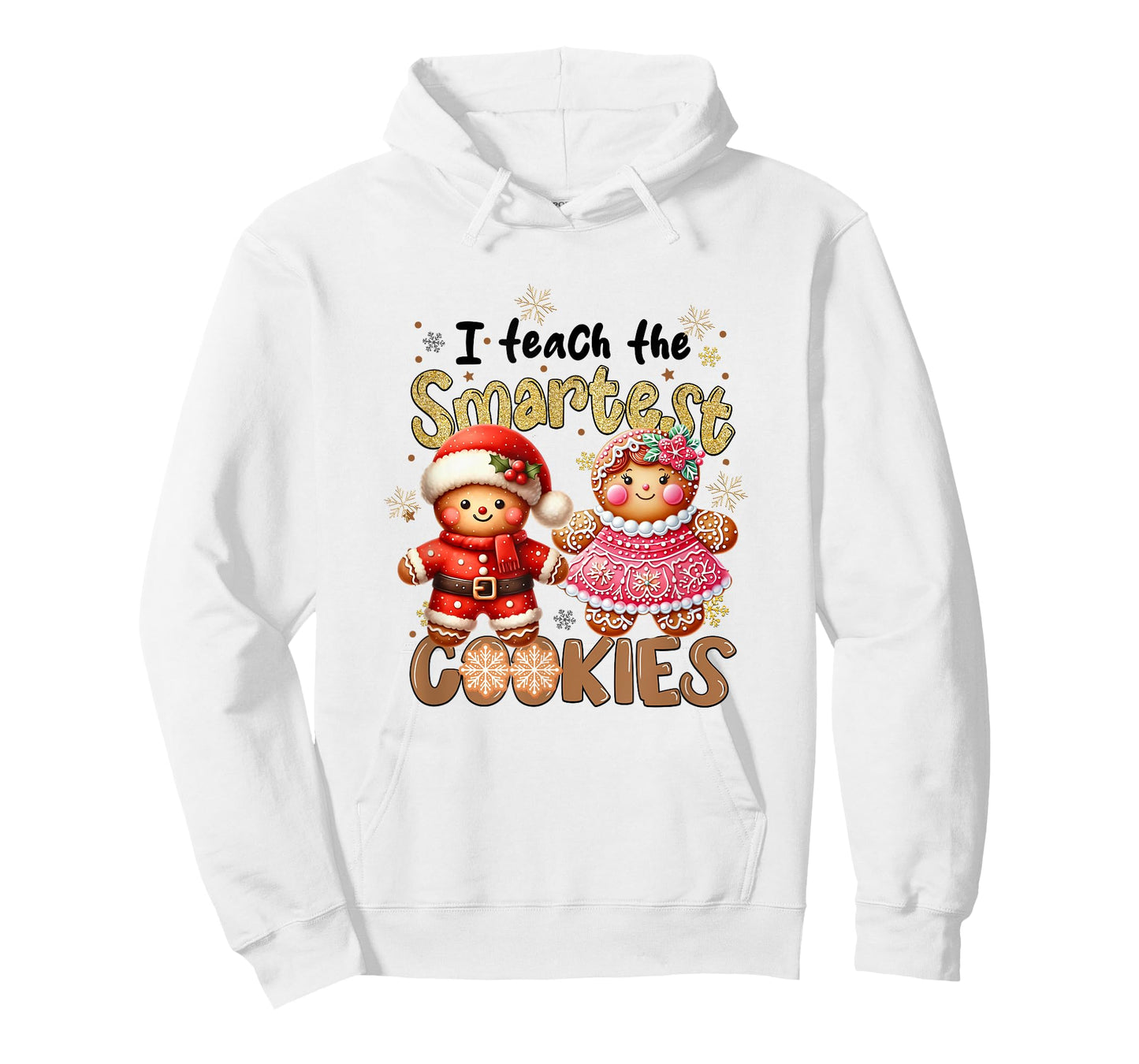 Cute Teacher Christmas Holidays I Teach The Smartest Cookies T-Shirt