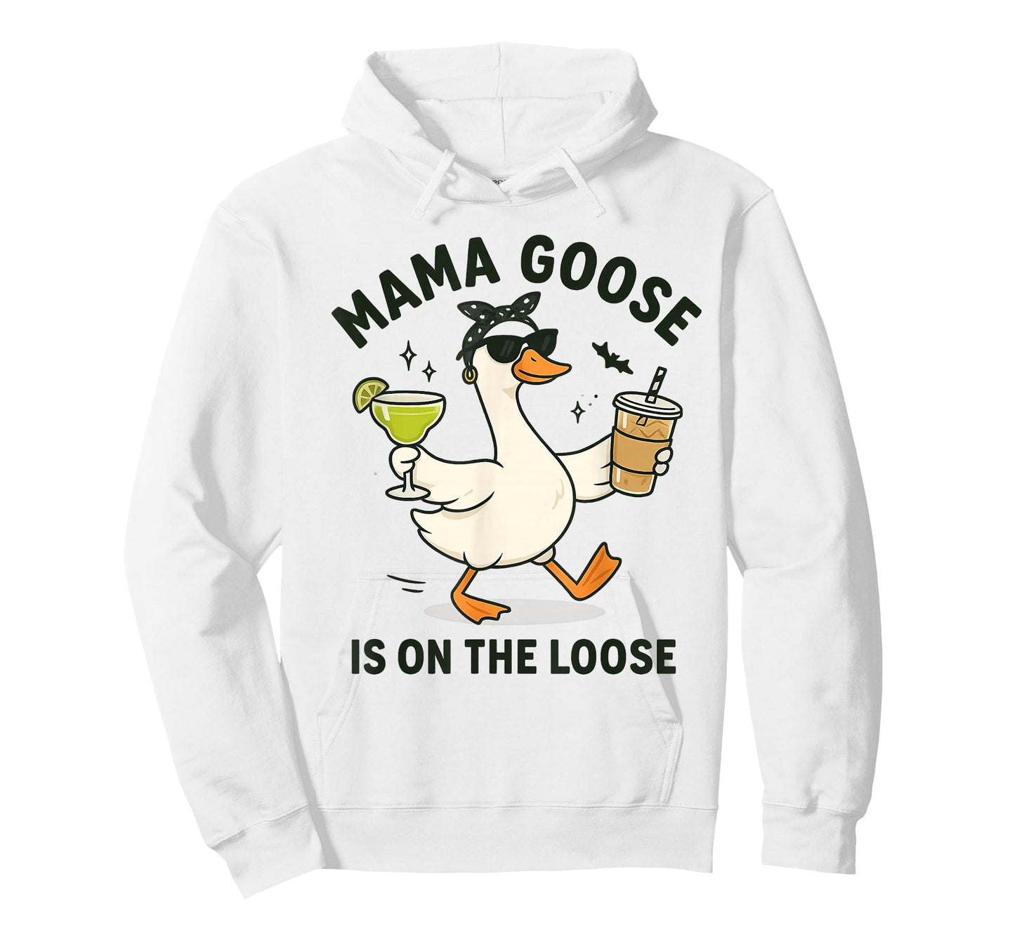 Mama Goose On The Loose Funny Mom Goose Graphic T-Shirt