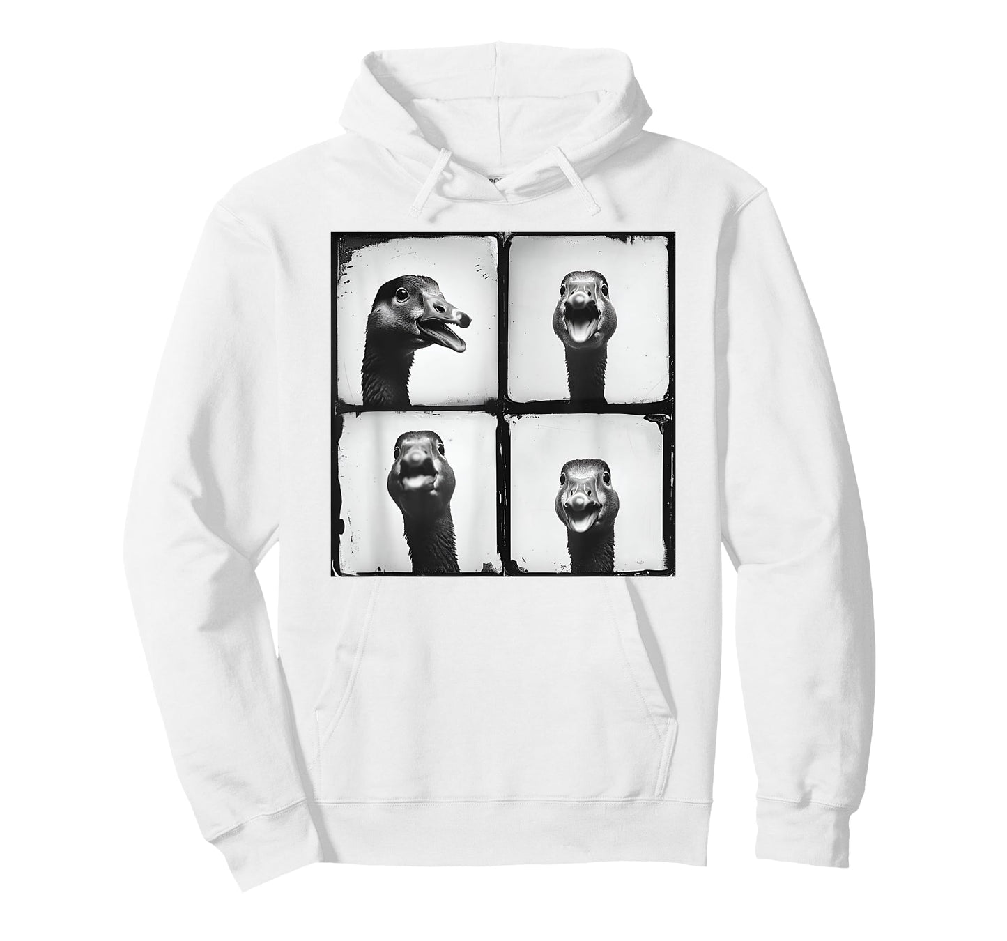 Cool Goose Face Photo Love Geese Farmyard Funny Retro Animal T-Shirt