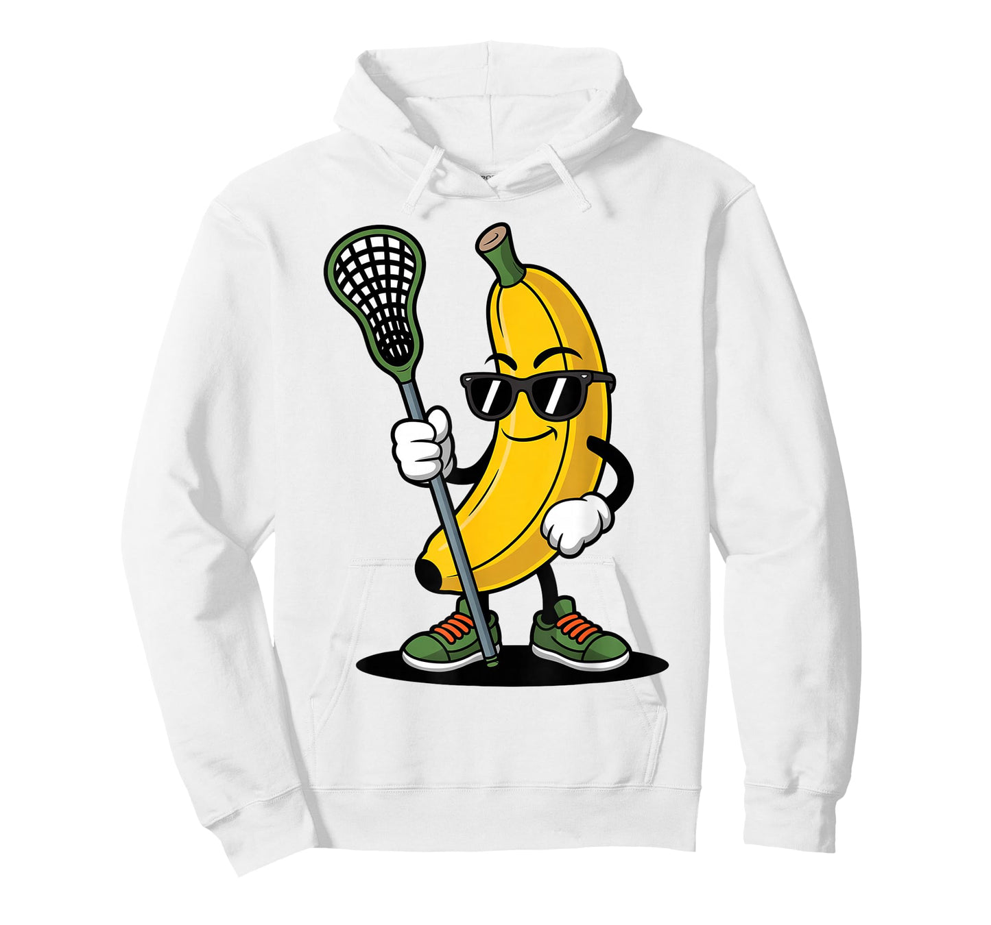 Banana Playing Lacrosse Funny Youth Boys Lacrosse Goalie T-Shirt