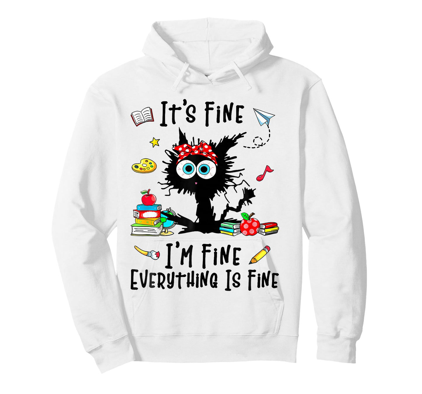 Teacher It's Fine I'm Fine Everything is Fine Back to School T-Shirt