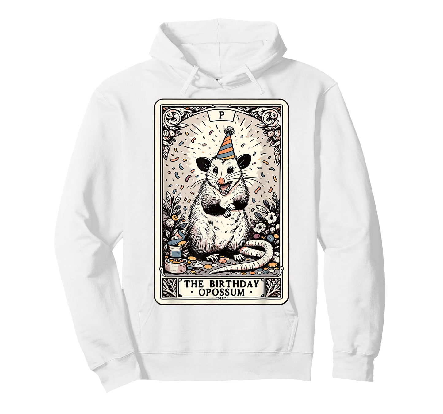 The Birthday Opossum Tarot Card Opossum T-Shirt