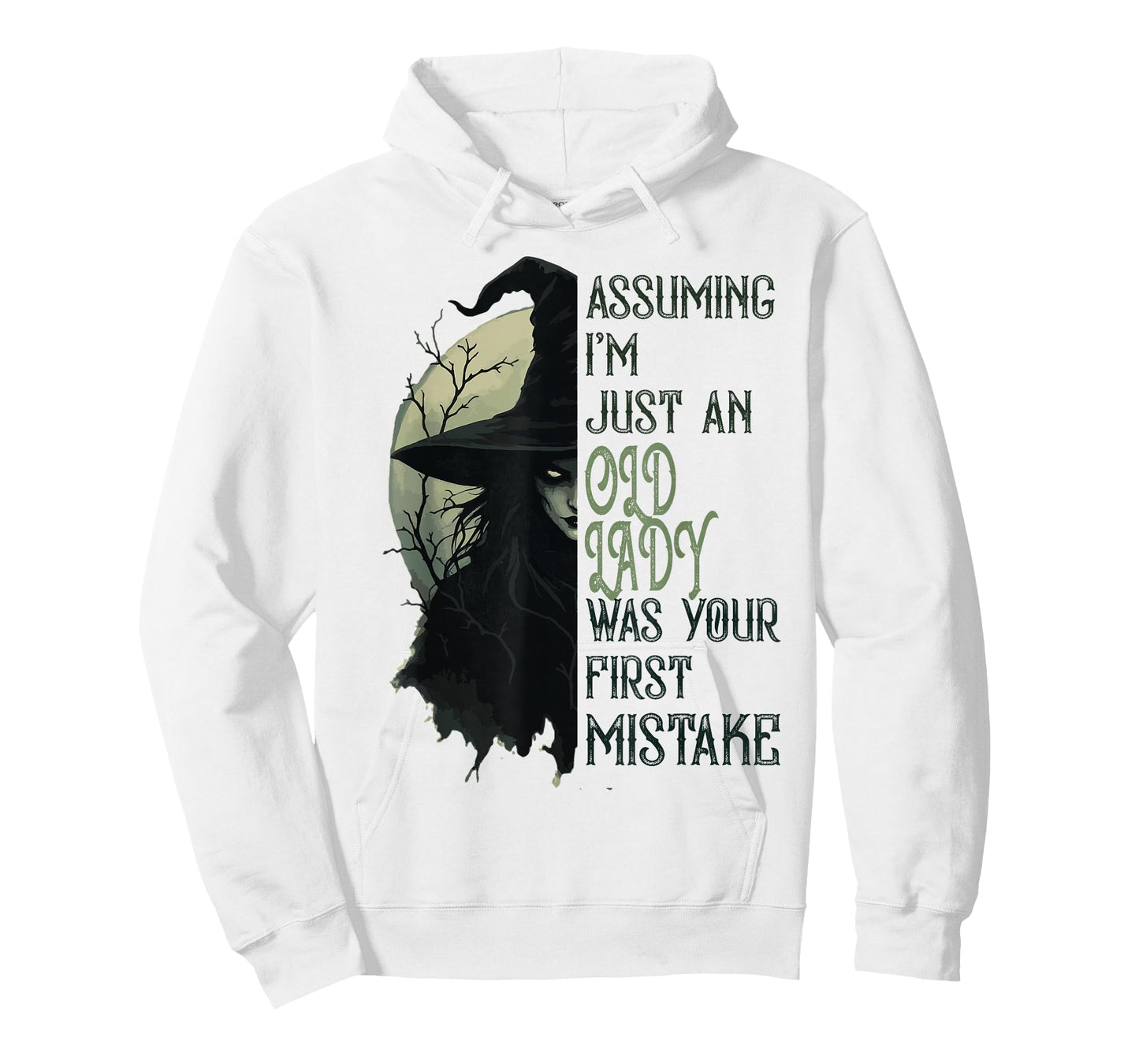 Assuming I'm Just An Old Lady Witch Funny Halloween T-Shirt
