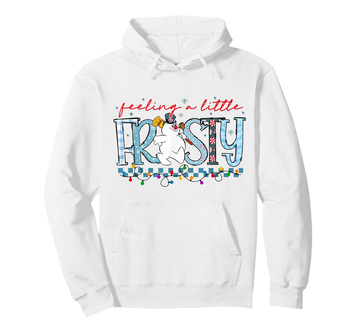 Feeling A Little Frosty Cute Snowman Christmas Humor Xmas T-Shirt