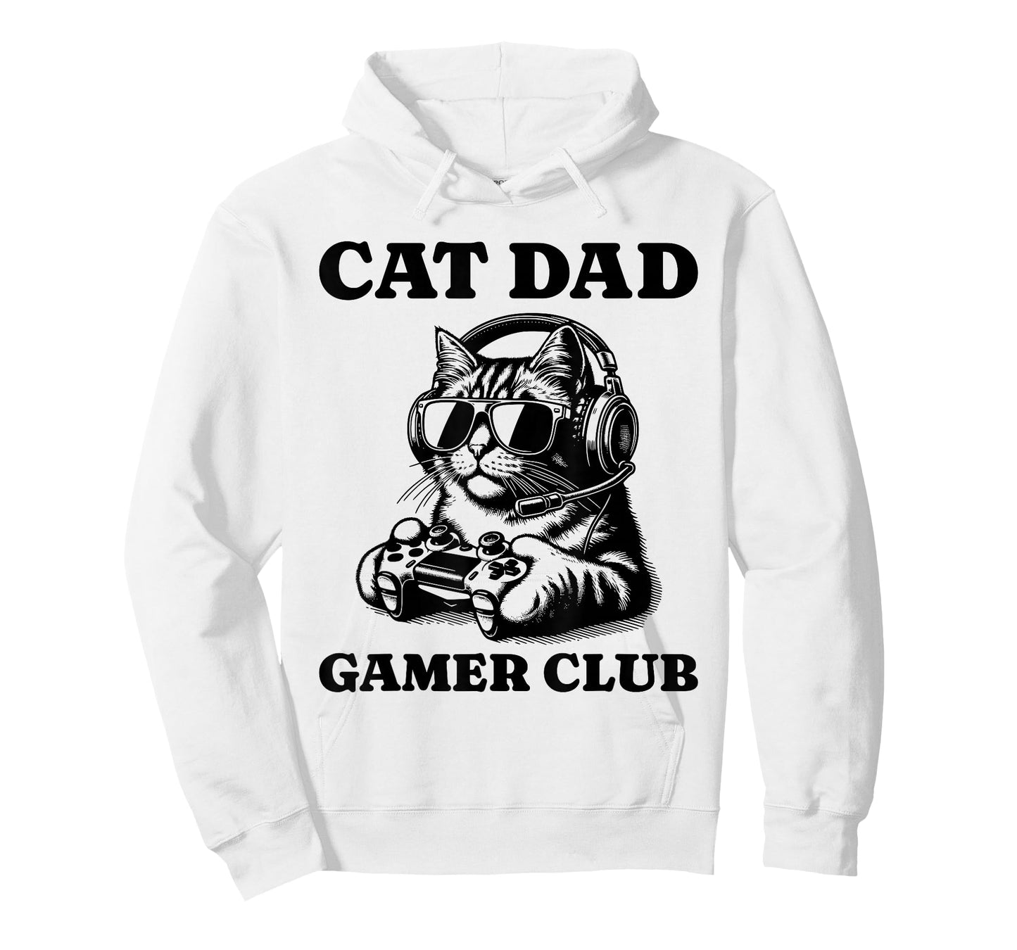 Cat Dad Gamer Club Video Games Cat Player T-Shirt