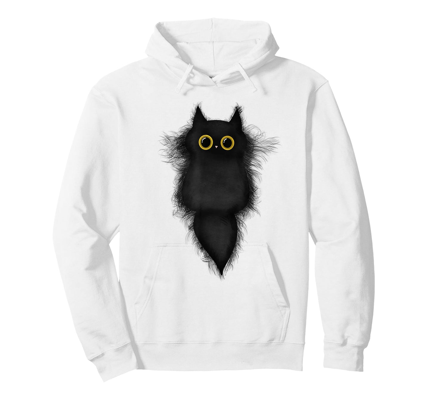 Cute Funny Black Cat Yellow Eyes Cat Lover Cat Mom Cat Dad T-Shirt