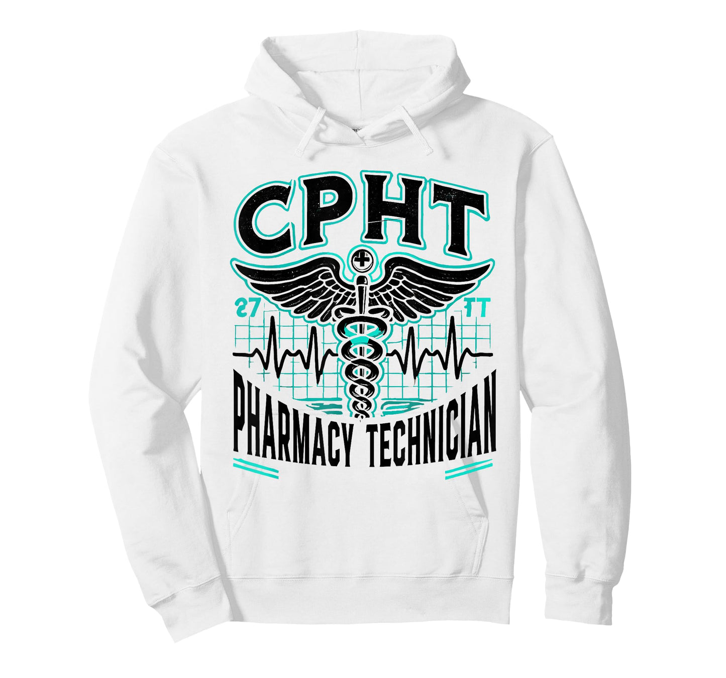 CPHT Pharmacy Technician Pharmacist Heartbeat T-Shirt