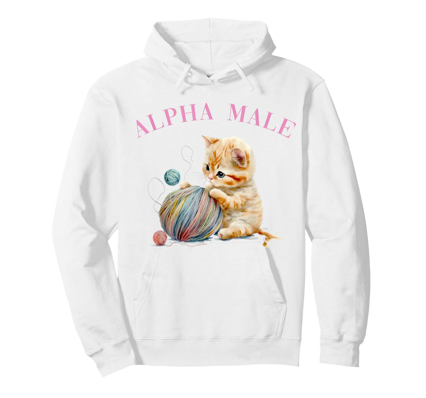 Alpha Male Cute Cat Funny Meme Ironic Kitten T-Shirt